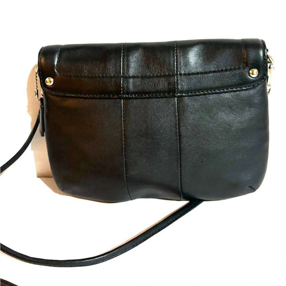 Coach black leather crossbody handbag - Picture 2 of 7